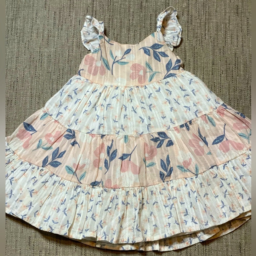 Catherine Malandrino floral tiered dress